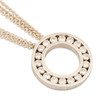 Second Hand 18ct Gold Circular Diamond Pendant - Main View