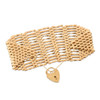 Vintage 9ct Gold Extra Wide Gate Bracelet
