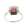 Vintage Style 18ct Gold Ruby & Diamond Ring