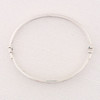 Second Hand 9ct White Gold Cubic Zirconia Tapered Bangle top view