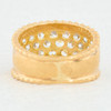 Second Hand 9ct Gold Cubic Zircona Tapered Band Rear View