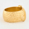 Second Hand 9ct Gold Wide Buckle Ring Side Image