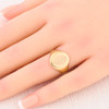 Vintage 9ct Gold Signet Ring 1963-1964 on Finger