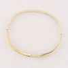 Vintage 9ct 2 Colour Gold Diamond Cross-Over Bangle Top View