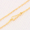 Second Hand 18ct Gold 22” Cable Chain Necklace Close Up