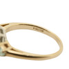 Pre Owned 9ct Gold Aquamarine & Diamond Cluster Ring