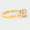 Second Hand 18ct Gold 3 Stone Trilogy Diamond Ring – 1 carat - Side View