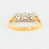 Second Hand 18ct Gold 3 Stone Trilogy Diamond Ring – 1 carat - Rear View