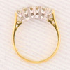 Second Hand 18ct Gold 3 Stone Trilogy Diamond Ring – 1 carat - Top View