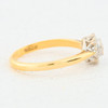 Vintage 18ct Gold Diamond Cluster Ring – 1960s Side View