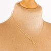 Second Hand 18ct Gold 0.25 Carat Diamond Pendant and Chain on Neck