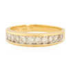 Second Hand 9ct Gold Diamond Channel Set Eternity Ring Front View