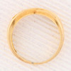 Vintage 18ct Gold Princess Diamond Cross-Over Eternity Ring Top View