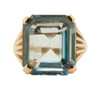 Vintage 9ct Gold Blue Topaz Dress Ring