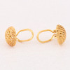Vintage 9ct Gold Basket Clip On Earrings Side View