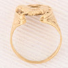 Vintage 9ct Gold Horse & Horseshoe Ring Top View