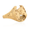 Vintage 9ct Gold Horse & Horseshoe Ring Main View