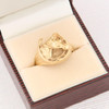 Vintage 9ct Gold Horse & Horseshoe Ring in Box