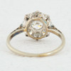 Vintage 18ct White Gold Diamond Cluster Ring  Rear View