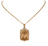 Antique 18ct Gold Shield Locket with Chain