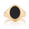 Vintage 9ct Gold Oval Onyx Signet Ring Main View