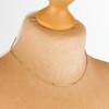 Second Hand 9ct Gold 16” Box Chain Necklace on Bust