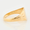 Vintage 9ct Gold Cushion Signet Rings – 1967-68 Side View