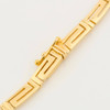Second Hand 14ct Gold 18” Greek Meander Necklace - Close Up