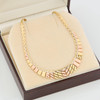 Second Hand 14ct Yellow and Rose Gold Cleopatra Fringe Necklace - In Box