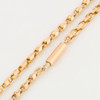 Antique 9ct Gold 17” Double Cable Chain Necklace - Close Up