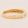 9ct Gold 10 Stone Channel Set Diamond Eternity Ring Side View