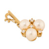 Second Hand 9ct Gold Pearl Trio and Diamond Pendant - Main View