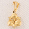 Second Hand 9ct Gold Pearl Trio and Diamond Pendant - Rear view