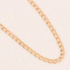 Second Hand 9ct Gold Flat Curb Chain Necklace - 19" - Angled View