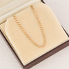 Second Hand 9ct Gold Flat Curb Chain Necklace - 19" - in Box