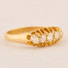 Antique 18ct Gold 5 Stone Diamond Ring - 0.30 carat - Angled View