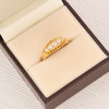 Antique 18ct Gold 5 Stone Diamond Ring - 0.30 carat - In Box