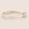 9ct White Gold Solitaire Diamond Engagement Ring – 0.25 carat - Side View