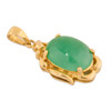 Second Hand 18ct Gold Jade Pendant - Main View
