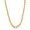 Second Hand 9ct Gold Rope Chain Necklace - 16" - Main View