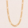 Second Hand 9ct Gold Figaro Chain Necklace - 20" - Front View