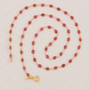 Second Hand 18ct Gold 18” Ruby Necklace - All Necklace