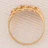 Second Hand 9ct Gold 4 Row Keeper Ring – 1987 - Top View