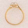 Second Hand 9ct Gold Pear Shaped Diamond Cluster Ring - Top View