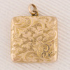 Antique Rolled Gold 4 Photo Family Locket - Rear View