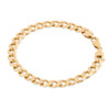 Second Hand 9ct Gold 8” Curb Bracelet - Main View