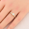 Second Hand Platinum Diamond Solitaire Ring – 0.50 carat - On Finger