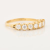 Vintage 18ct Gold 7 Stone Diamond Eternity Ring – 0.70 carat - Angled View