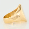 Second Hand 9ct Gold Oval Signet Ring - Side View