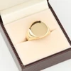 Second Hand 9ct Gold Oval Signet Ring - In Box